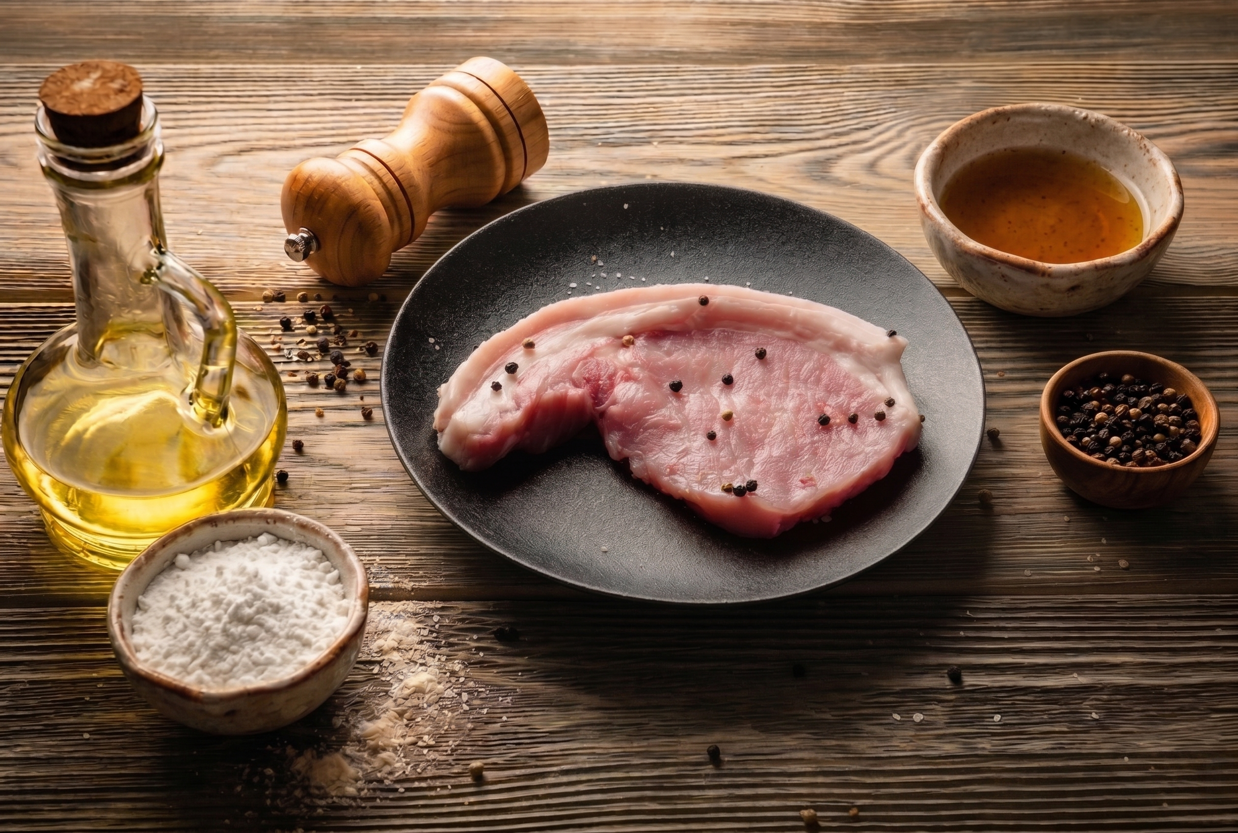 Fried Pork with Fish Sauce Recipe: Key Ingredients Pork (300-500g): We recommend choosing pork loin or pork belly with a bit of fat. This ensures a perfect "crispy outside, tender inside" texture with maximum juiciness. It won't be too tough, looks beautifully golden, and allows the flavors to penetrate deep into the meat.