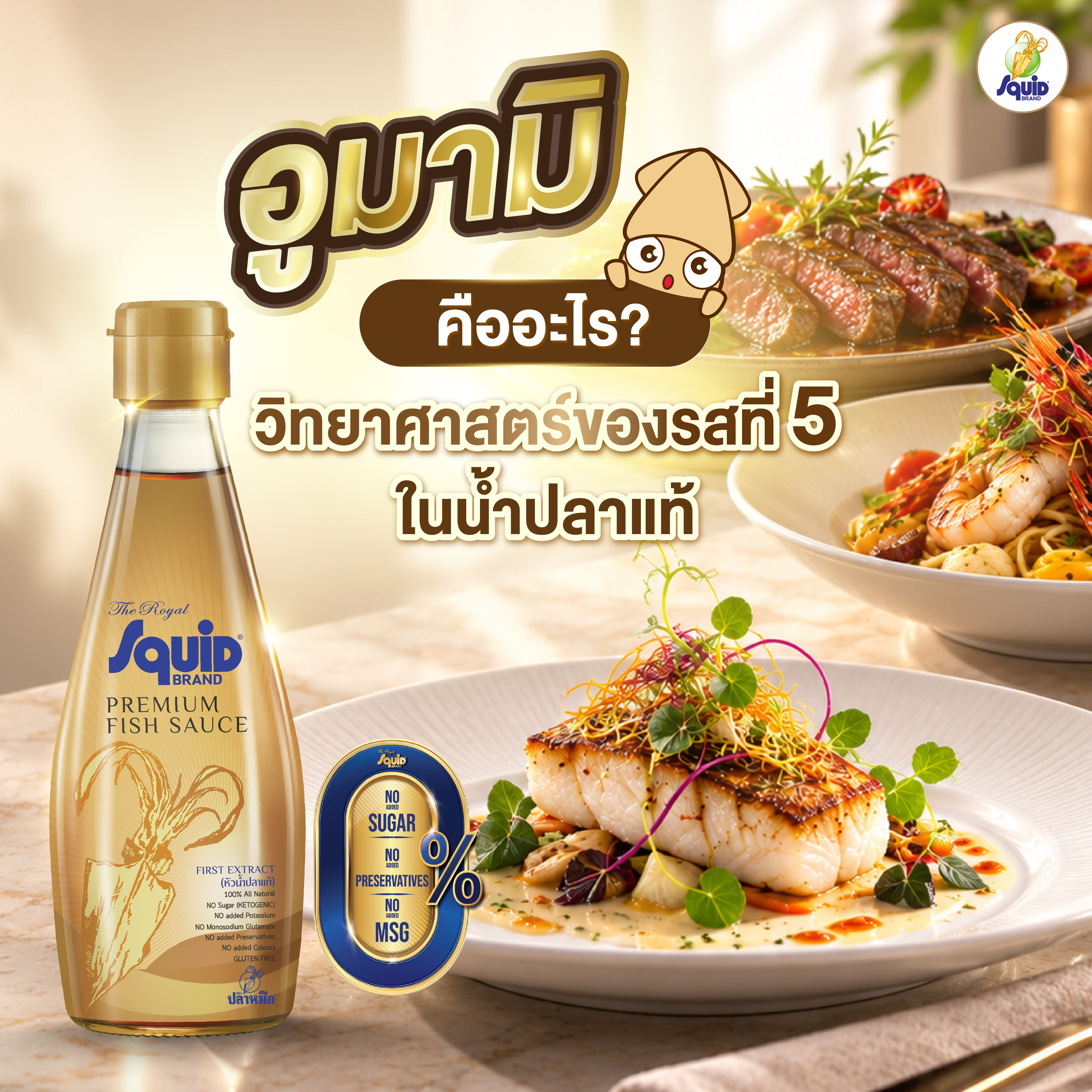 อูมามิ คืออะไร? วิทยาศาสตร์ของรสที่ 5 ในน้ำปลาแท้